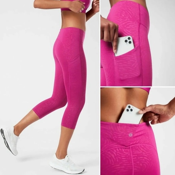 Athleta Pink Leggings - Picture 2 of 7